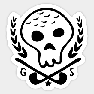 Golf Skeleton Sticker